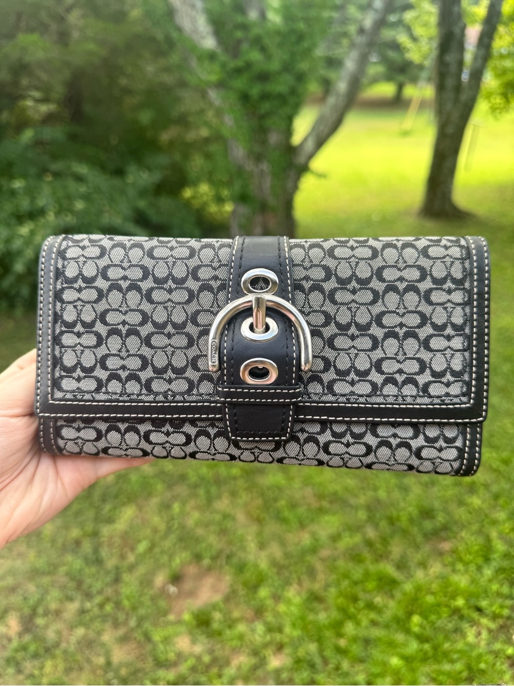 Coach Soho Buckle Wallet with Checkbook